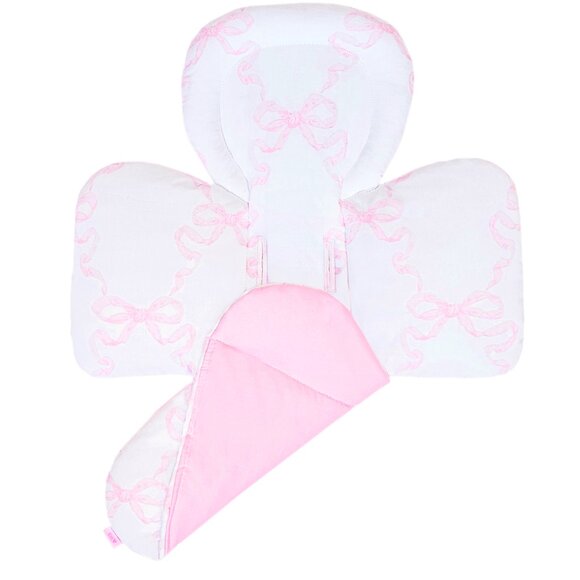 HANDMADE Insert With Cover for MamaRoo 4MOMS swing pink bow with matching balls - Picture 8 of 16